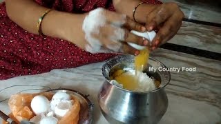 Eggs Cake Recipe  How to Make Homemade Eggs Cake A Step By Step Guide  mycountryfood [upl. by Pisarik834]