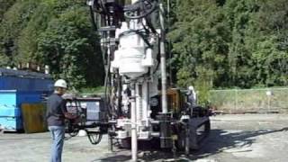 Dry coring with a sonic drill rig No water or drill mud used [upl. by Elbys]