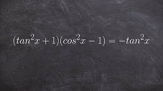 Verifying trigonometric identities by multiplying two binomials [upl. by Temirf]