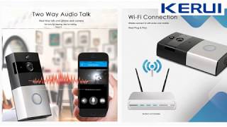 KERUI WiFi Doorbell TwoWay Audio Night Vision Video Intercom Doorbell [upl. by Devaj564]