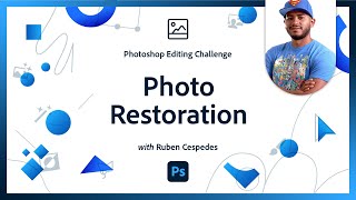 Mastering the Art of Photo Restoration  Photoshop Photo Editing Challenge [upl. by Nynahs]