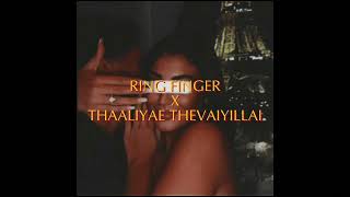 Ring Finger X Thaaliyae Thevaiyillai  Nins Music REMIX [upl. by Adnahc491]