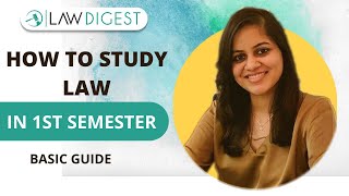 How to study law in 1st semester [upl. by Pauwles]