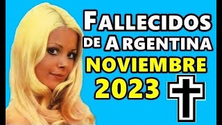 Figuras Fallecidas de Argentina en Noviembre del 2023 [upl. by Aztinad661]