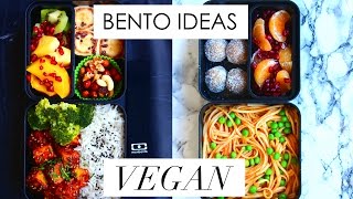 ♡ BENTO BOX LUNCH IDEAS  VEGAN ♡ [upl. by Hinson]