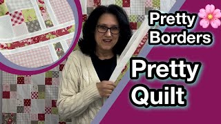 🌸 How To Attach Pretty Borders To A Quilt  Quilt Inspiration [upl. by Yelraf]