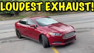 Top 4 LOUDEST EXHAUST Set Ups for Ford Fusion [upl. by Orvie878]