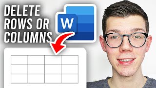 How To Delete Rows Or Columns From Table In Word  Full Guide [upl. by Winnick336]