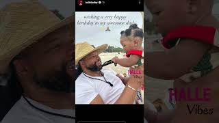 Halle Bailey Wishes Her Dad Happy Birthday 😊❤️ Halo halle halo hallebailey [upl. by Sivatco]