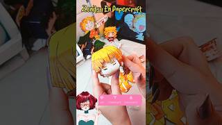 ⚡️Hice a zenitsu en papercraft kimetsunoyaiba demonslayer manualidades fanart animeart cute [upl. by Ame202]