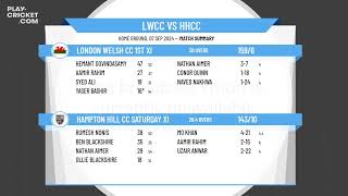 London Welsh CC 1st XI v Hampton Hill CC Saturday XI [upl. by Lodi]