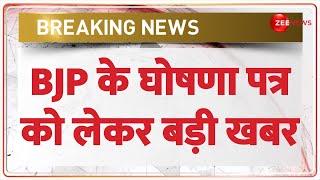 BJP के घोषणा पत्र को लेकर बड़ी खबर  Lok Sabha Election 2024  Manifesto  Breaking News  PM Modi [upl. by Edlin585]