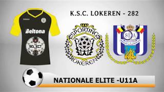 Nationale Elite U11 Sporting Lokeren  RSC Anderlecht [upl. by Anirpas]