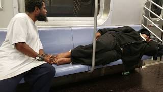 KOG Crazy Man Subway Wake Up Call NYC [upl. by Lhok971]