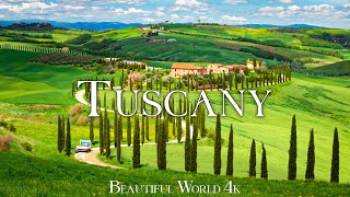 Tuscany Italy 4K Ultra HD • Stunning Footage Tuscany Scenic Relaxation Film with Calming Music [upl. by Attiuqal]