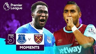 Everton v West Ham  Top 5 Premier League Moments  Lukaku Payet Sigurdsson [upl. by Ylra]