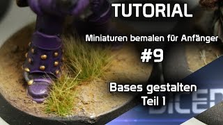 Tutorial Basen für Miniaturen gestalten Teil 1  Miniaturen bemalen für Anfänger  DICED [upl. by Biegel992]