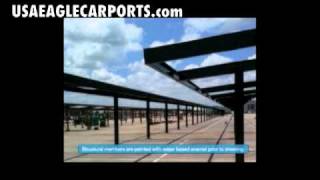 Carports Construction Process Large Scale Carport Installations [upl. by Lraep384]