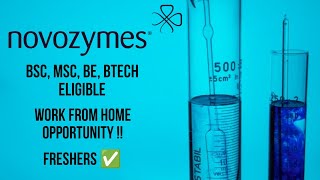 Novozymes hiring Freshers  Bsc msc btech work from home jobs  WFH jobs  Biotech food tech jobs [upl. by Lemmuela886]