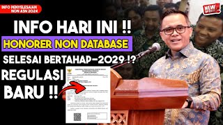 🔴REGULASI BARU PENYELESAIAN HONORER NON DATABASE BKN JADI ASN PPPK ⁉️ [upl. by Aenitsirhc]