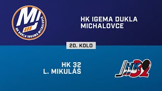 20 kolo HK Dukla Ingema Michalovce – HK 32 Liptovský Mikuláš 21 pp HIGHLIGHTY [upl. by Menashem]