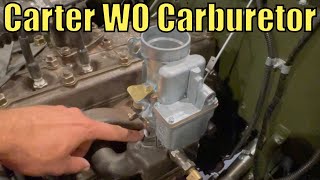 How to install Carter WO Carburetor original  4153 Willys Jeep [upl. by Dalston40]