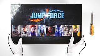 Unboxing JUMP FORCE Collectors Edition Press Kit  Gameplay [upl. by Ardelia]