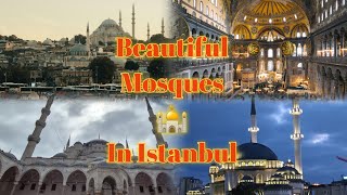 BEAUTIFUL MOSQUES IN ISTANBULBLUE MOSQUEHAGIA SOPHIA MOSQUE TAKSIM MOSQUETurkey SeriesIstanbul [upl. by Ereynihc]