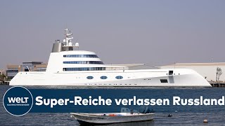 OLIGARCHENAUSWANDERUNG 15000 Millionäre und Milliardäre reisen seit Kriegsbeginn aus Russland aus [upl. by Yhtorod]