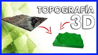 Como crear ficheros STL de mapas topográficos 3D  impresión 3D a partir de mapas de Google Earth [upl. by Wedurn]