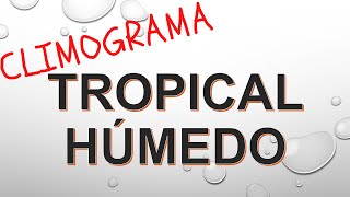 Climograma TROPICAL HÚMEDO en 1 minuto [upl. by Odlonyer192]