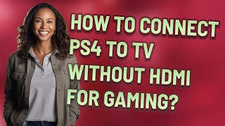 How to connect PS4 to old AV TV without HDMI by HDMI TO AV Converter [upl. by Rachele]