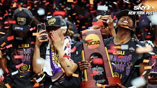 Kim Mulkey lead LSU to 1st national title Khristina Williams breaks it down  New York Post Sports [upl. by Akinorev]