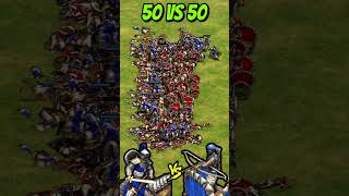 50 Elite Cataphracts vs 50 Elite Rathas Ranged AoE2 Shorts ageofempires gaming [upl. by Orgel]