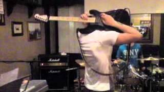 Freebird Guitar Solo Behind Head  Dan Llewellyn Freefall  lynyrd skynyrd Cover [upl. by Eidnyl]