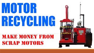 Electric Motor Recycling Machine MW 808II copper extractor WhatsApp 82 10 3198 5119 [upl. by Beal]