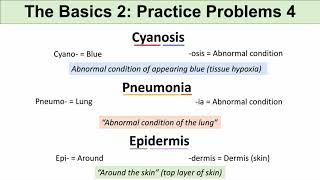 Medical Terminology – The Basics – Lesson 1  Practice Problems Set 2 [upl. by Lessard]