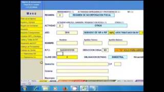 CALCULADORA DE IMPUESTOS EN EXCEL PARA PERSONAS FISICAS [upl. by Schott108]