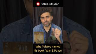 Why Tolstoy book is named “War amp Peace” story literature storytelling [upl. by Robi]