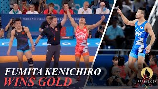 Wrestling Fumita Kenichiro Wins Mens GrecoRoman 60kg Gold [upl. by Huber]