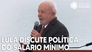 Lula discute nova política do salário mínimo [upl. by Bernadine171]