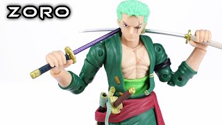 Anime Heroes RORONOA ZORO One Piece Action Figure Review [upl. by Sivatco934]