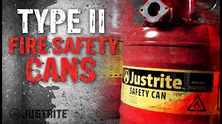 Type II Fire Safety Cans from Justrite [upl. by Namara]