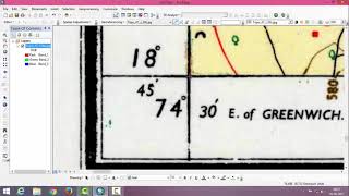 Georeferencing a SOI Toposheet in ArcGIS Software [upl. by Aronoel567]