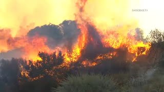 Highland Fire in Aguanga grows to 2200 acres more evac orders issued [upl. by Nawoj822]