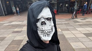 Death Walks Cwmbran Town Prank lol [upl. by Ylsew843]