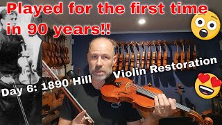 Violin played for the first time in 90 years  130 Year old WEHill amp Sons restoration finished [upl. by Hazaki]