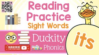 ITS  Practice Reading  Duckity Sight Words  Phonics Garden [upl. by Tannen]