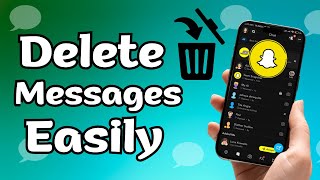 How To Delete All Snapchat Messages Easily 2024 Quick Tutorial [upl. by Merc]