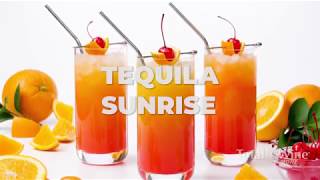 Tequila Sunrise Cocktail Recipe [upl. by Nofpets]